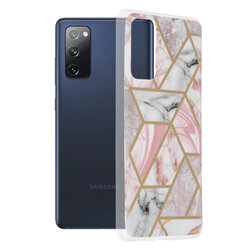 Husa Samsung Galaxy S20 FE Techsuit Marble, roz