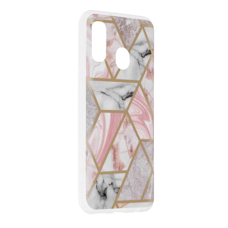 Husa Samsung Galaxy A20e Techsuit Marble, roz