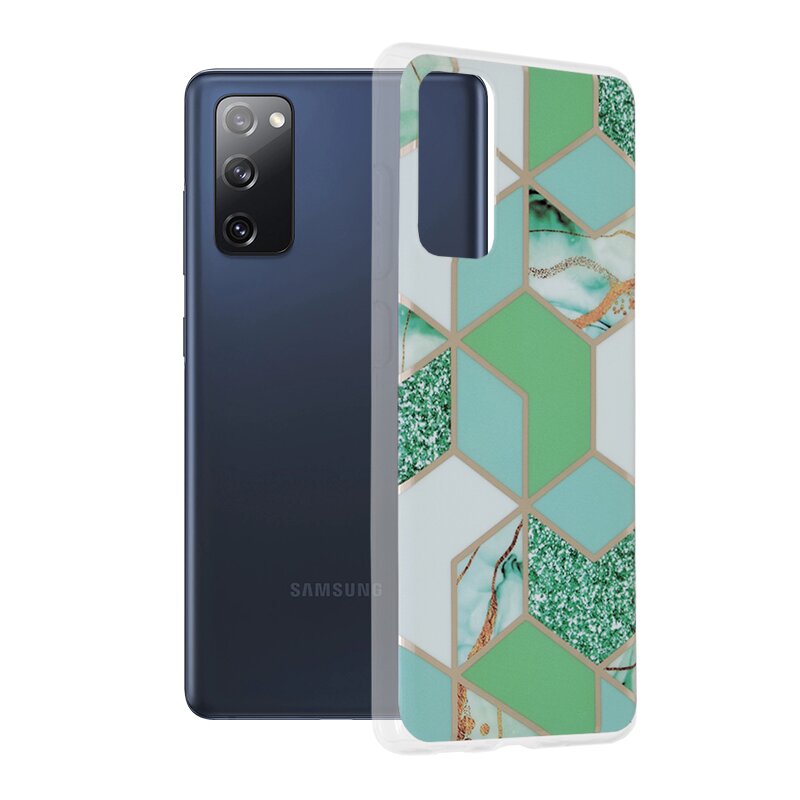 Husa Samsung Galaxy S20 FE Techsuit Marble, verde