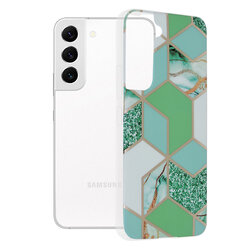 Husa Samsung Galaxy S22 5G Techsuit Marble, verde