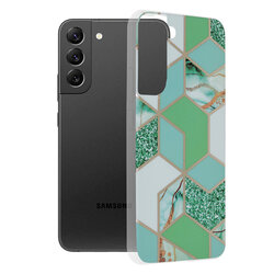 Husa Samsung Galaxy S22 Plus 5G Techsuit Marble, verde