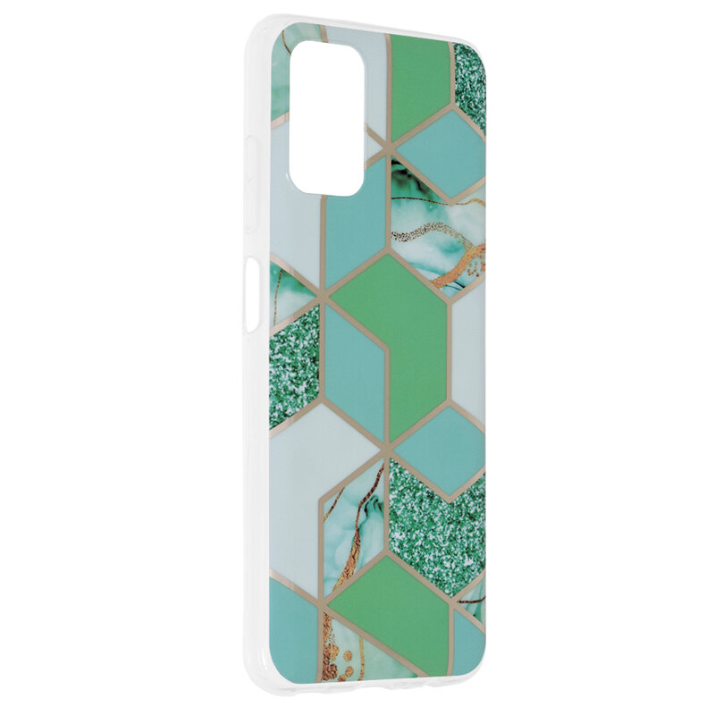 Husa Samsung Galaxy A03s Techsuit Marble, verde