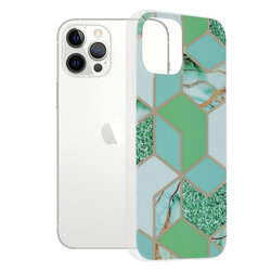 Husa iPhone 12 Pro Techsuit Marble, verde