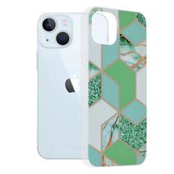 Husa iPhone 13 Techsuit Marble, verde