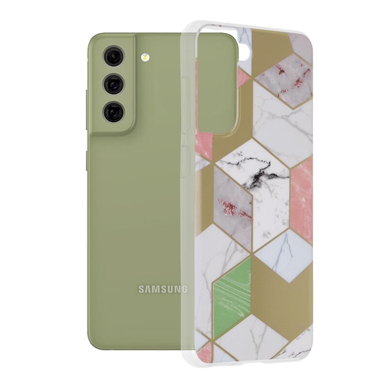 Husa Samsung Galaxy S21 FE 5G Techsuit Marble, mov