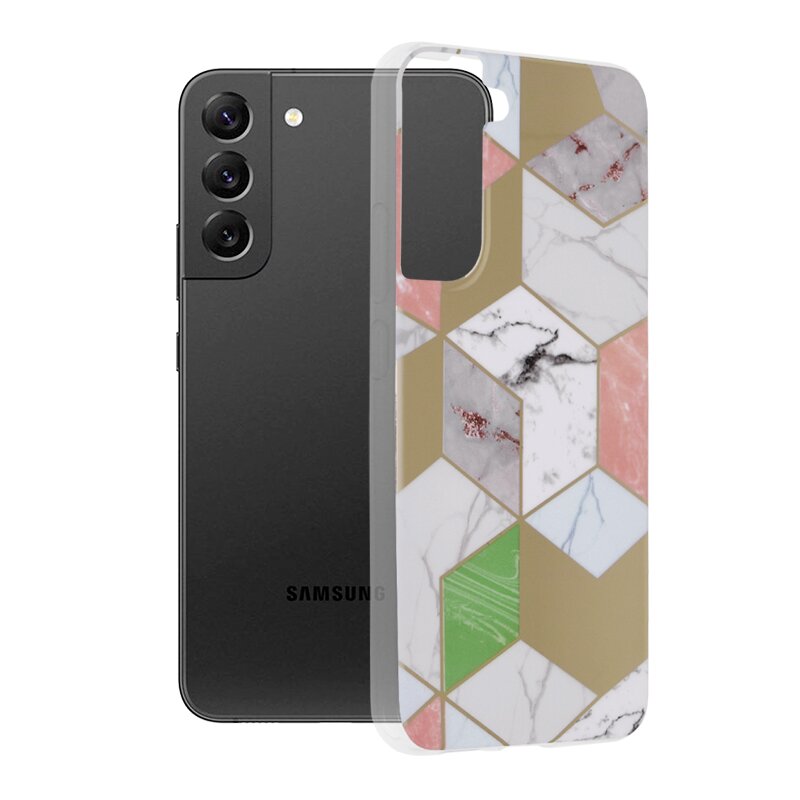 Husa Samsung Galaxy S22 Plus 5G Techsuit Marble, mov