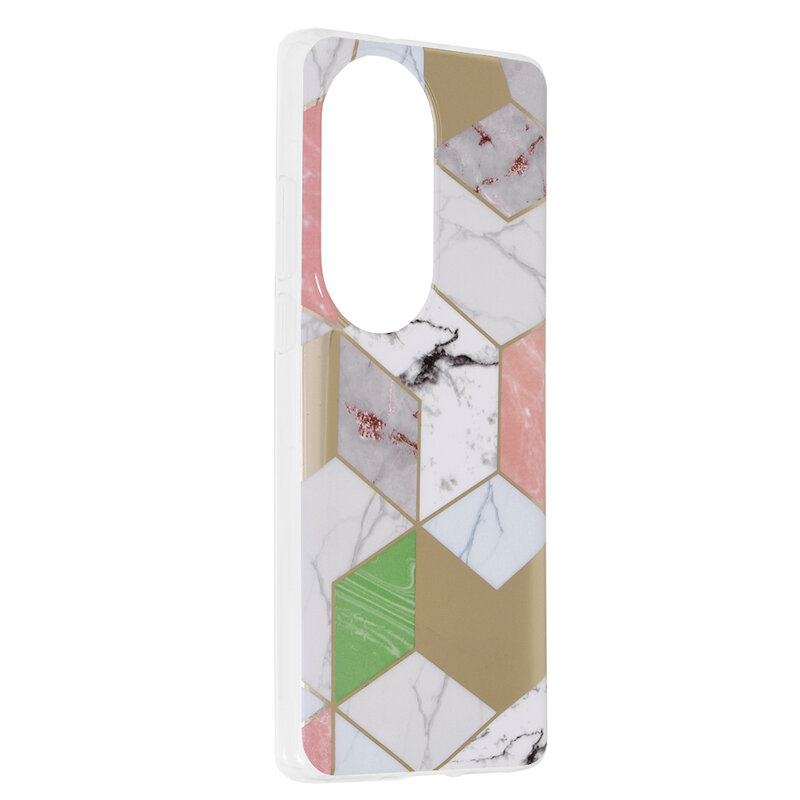 Husa Huawei P50 Pro Techsuit Marble, mov