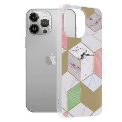 Husa iPhone 13 Pro Techsuit Marble, mov
