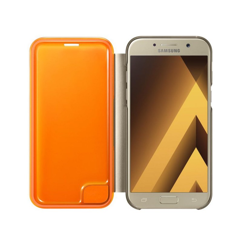 Husa Originala Samsung Galaxy A5 2017 A520 Neon Flip Cover Gold