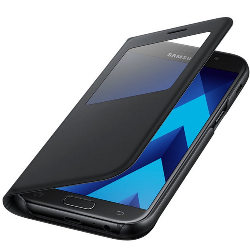 Husa Originala Samsung Galaxy A5 2017 EF-CA520PBEGWW S-View Cover Negru