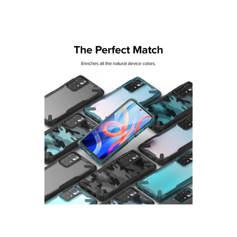 Husa Xiaomi Poco M4 Pro 5G Ringke Fusion X Design - Camo Black