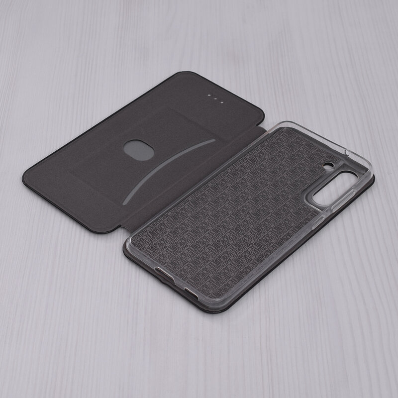 Husa Samsung Galaxy S21 FE 5G Flip Magnet Book Type, negru