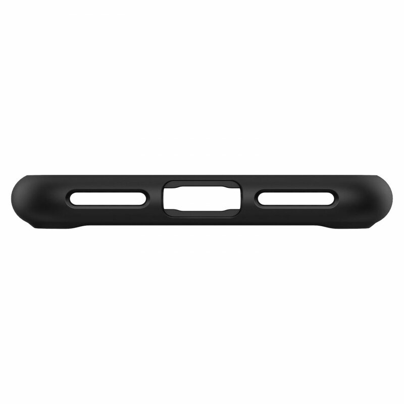 Husa transparenta iPhone 7 Spigen Ultra Hybrid, negru frost