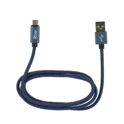 Cablu de date Roar Braid Type-C Albastru