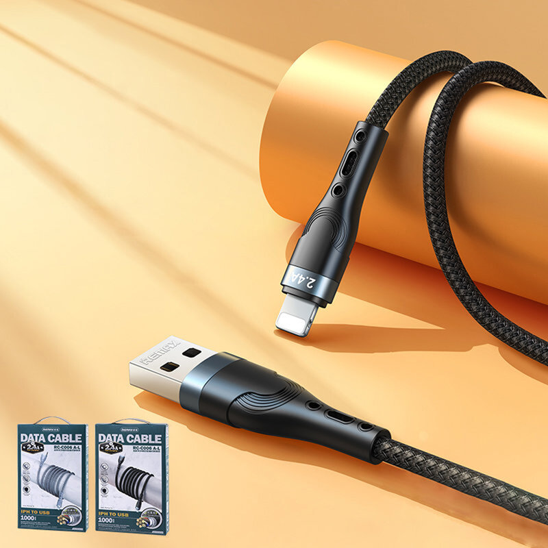 Cablu iPhone Fast Charging Remax, 1m, argintiu, RC-C006 A-L