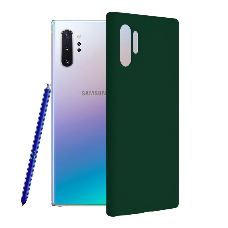 Husa Samsung Galaxy Note 10 Plus Techsuit Soft Edge Silicone, verde inchis