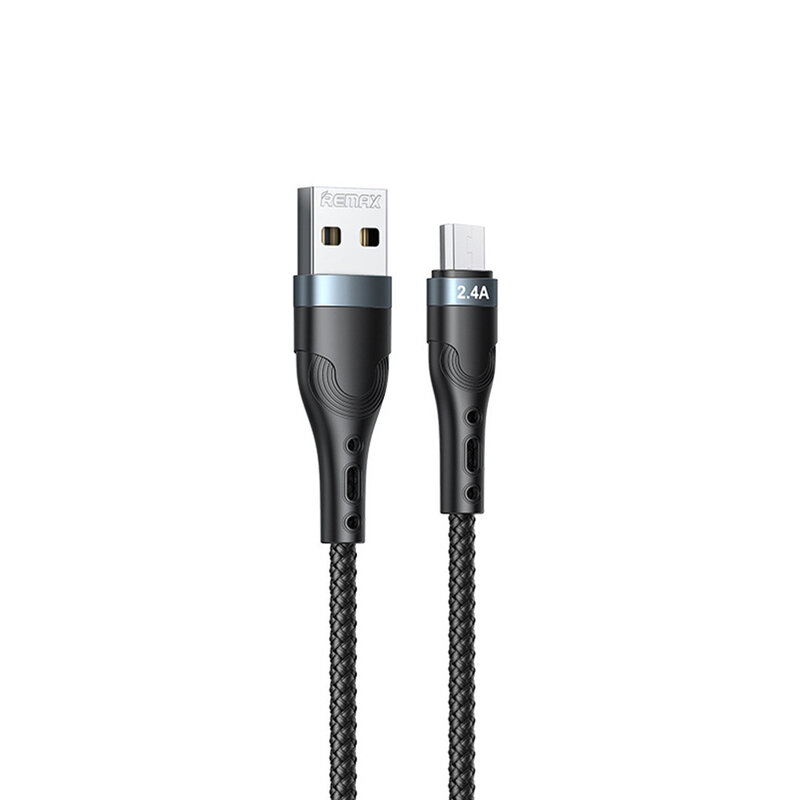 Cablu Micro-USB Fast Charging Remax, 1m, negru, RC-C006