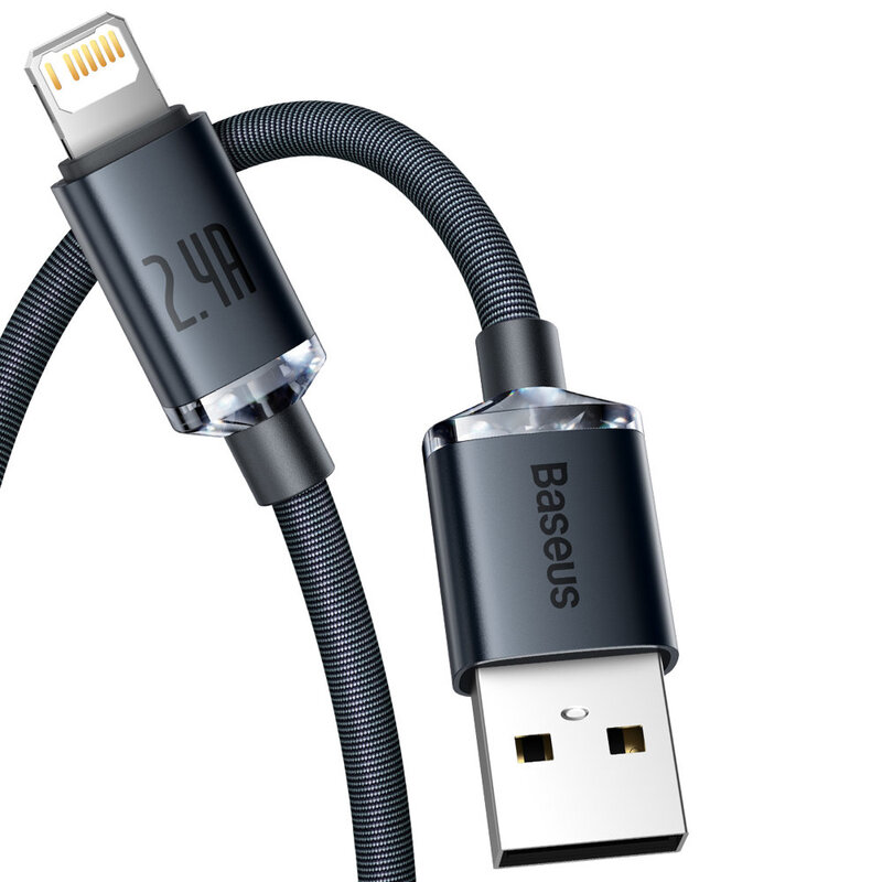 Cablu Fast Charging USB la Lightning Baseus 2.4A, 2m, CAJY000101