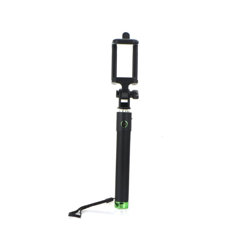 Mini Suport Selfie Blun Jack 3.5mm - Negru-Verde