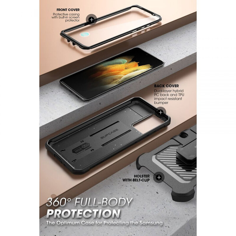 Husa Samsung Galaxy S21 FE 5G Supcase Unicorn Beetle Pro, negru