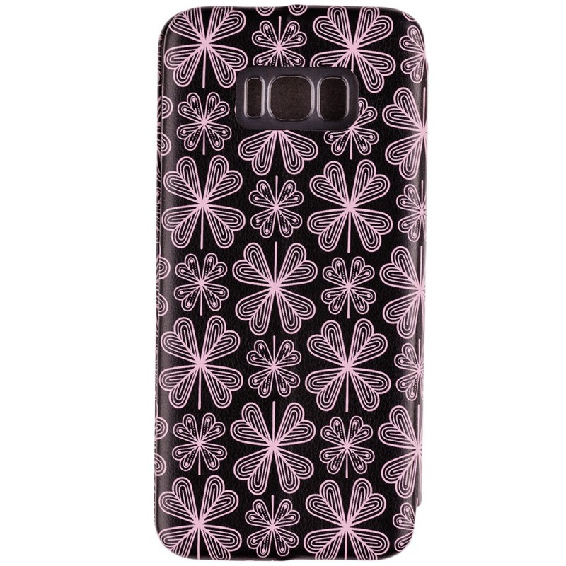 Husa Samsung Galaxy S8+, Galaxy S8 Plus Flip Magnet Book Type - Purple Flowers