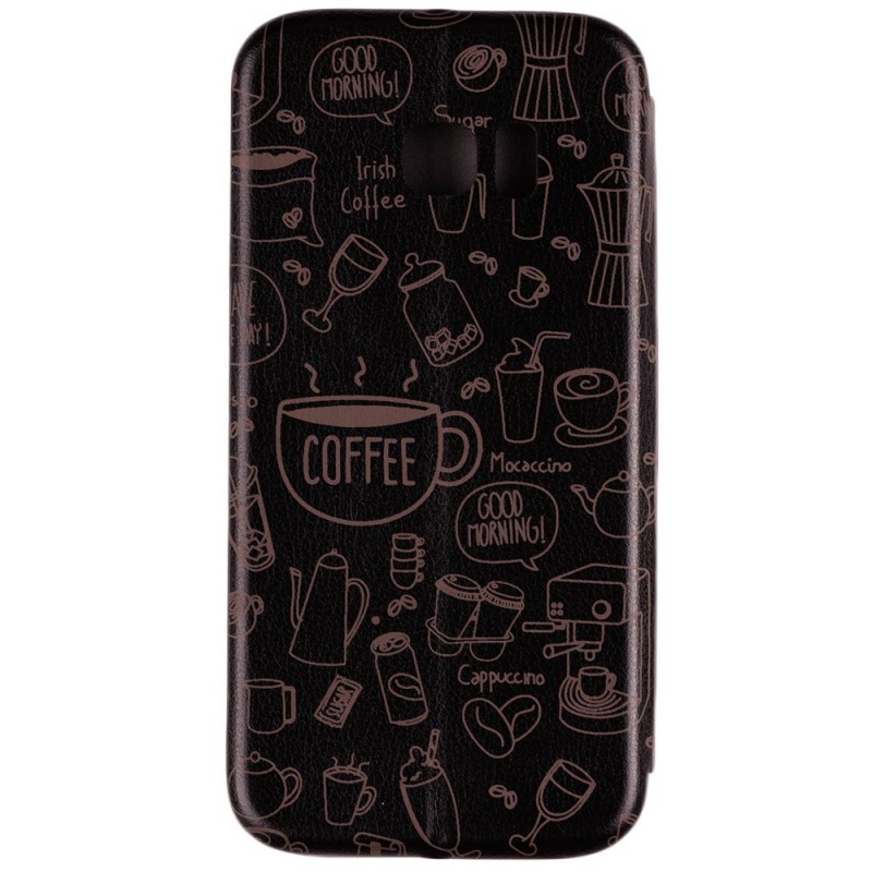 Husa Samsung Galaxy S7 Edge Flip Magnet Book Type - Black Coffee