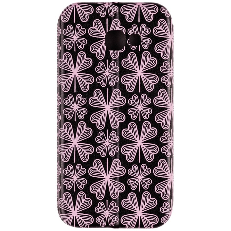 Husa Samsung Galaxy A5 2017 A520 Flip Magnet Book Type - Purple Flowers