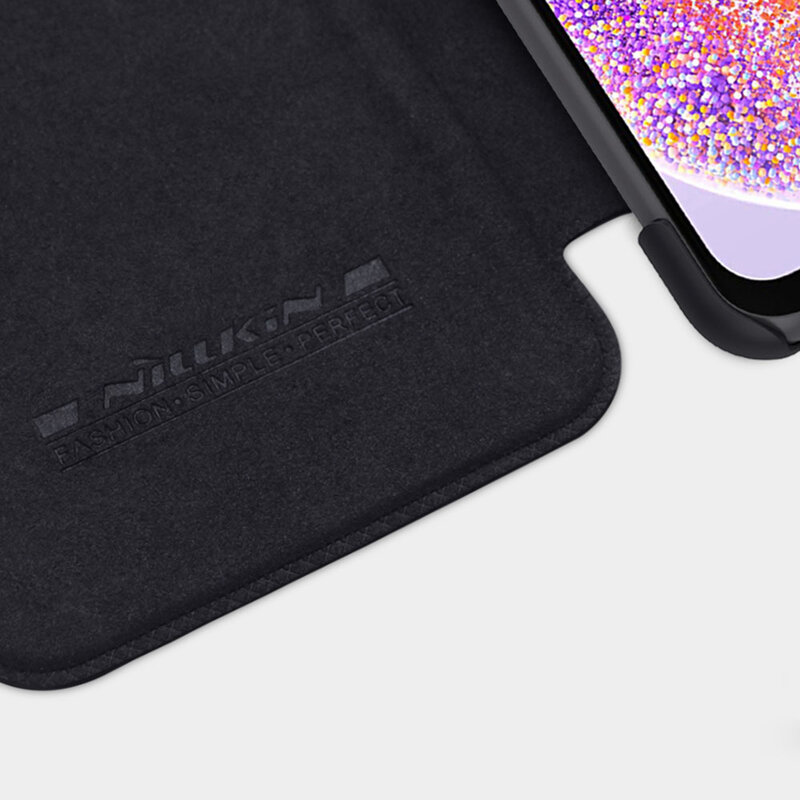 Husa Samsung Galaxy A23 Nillkin QIN Leather, negru