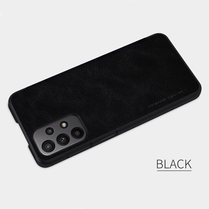 Husa Samsung Galaxy A23 Nillkin QIN Leather, negru