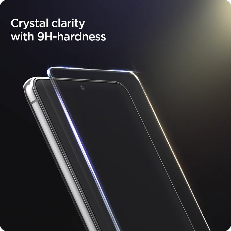 [Pachet 2x] Folie Samsung Galaxy S21 Plus 5G Spigen Glas.tR EZ Fit, clear
