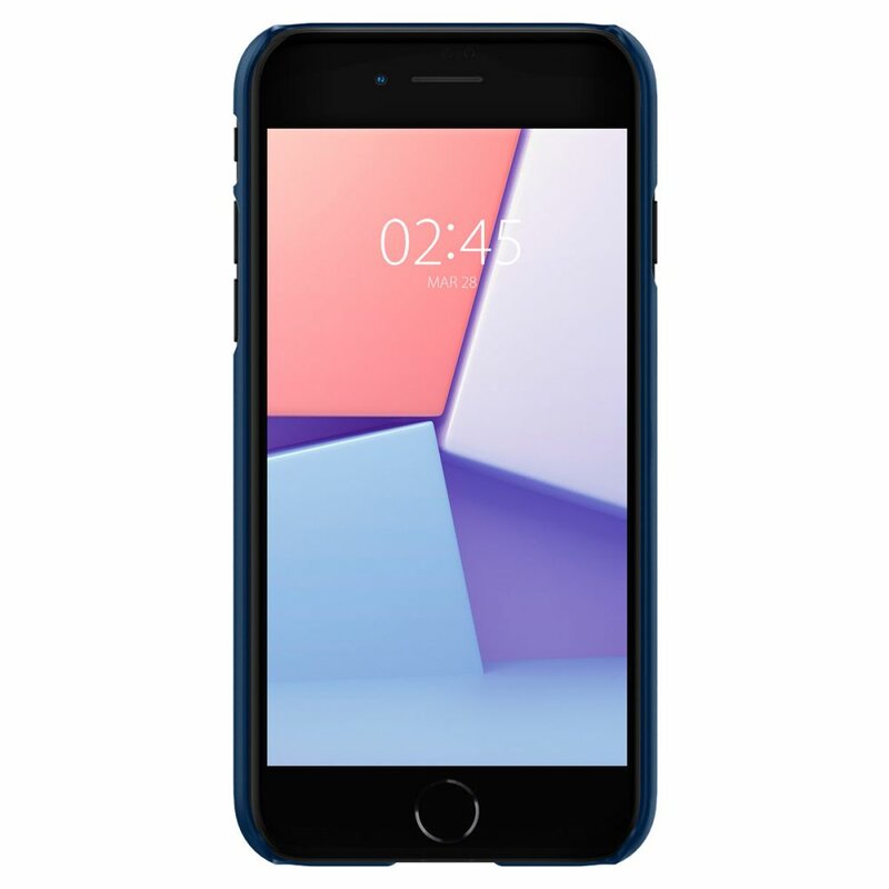 Husa iPhone 7 Spigen Thin Fit, albastru