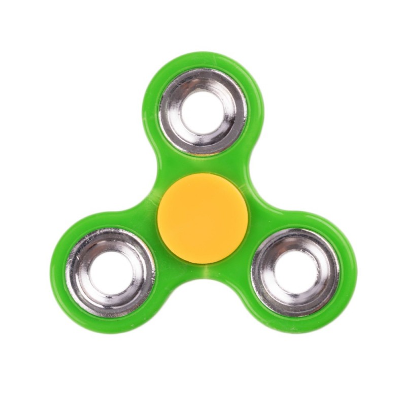 Jucarie Fidget Spinner Metallic Ring - Verde
