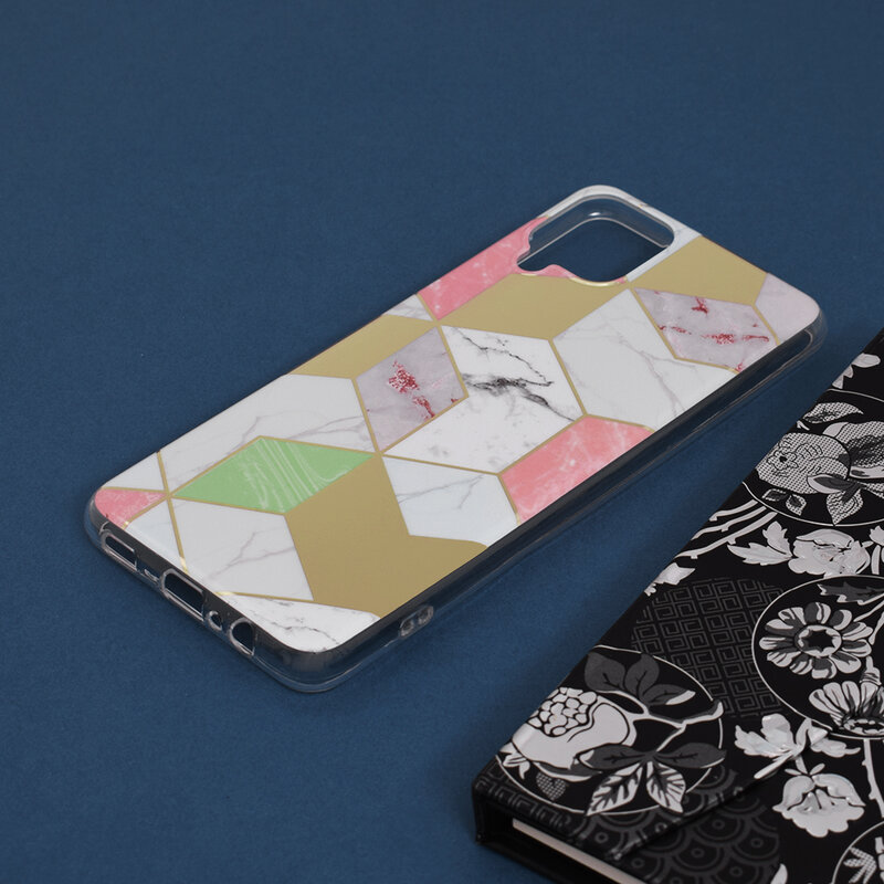 Husa Samsung Galaxy A12 Techsuit Marble, mov