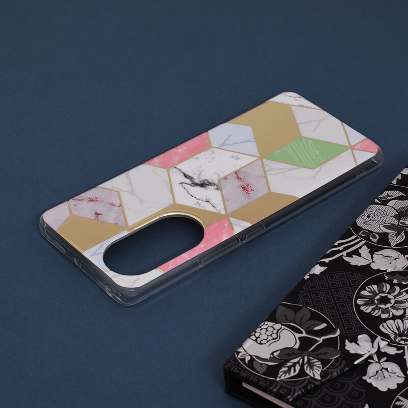 Husa Huawei nova 9 Techsuit Marble, mov