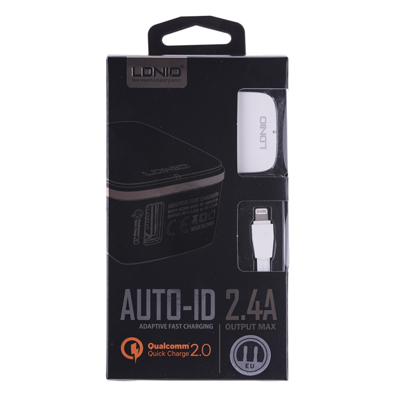 Incarcator Priza LDNIO A1204Q Qualcomm Quick Charge 2.0 + Cablu Micro USB