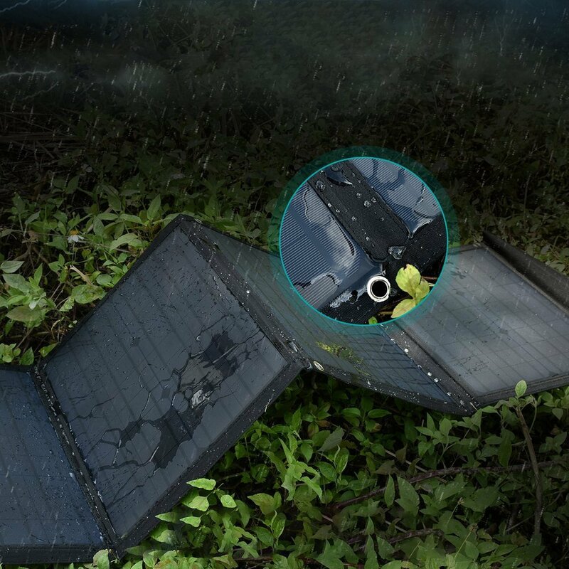 Panou solar monocristalin Choetech, tip C, 2 x USB, 80W, SC007