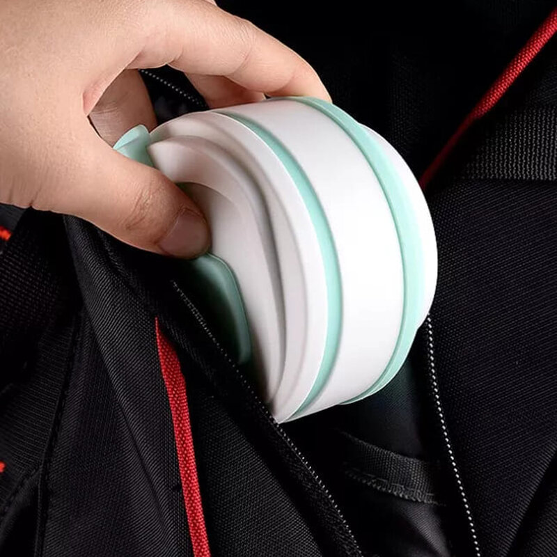 Cana cafea To Go cu capac pliabila Techsuit, albastra, 1106.01