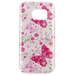 Husa Samsung Galaxy S7 iPefet - Pink Butterfly