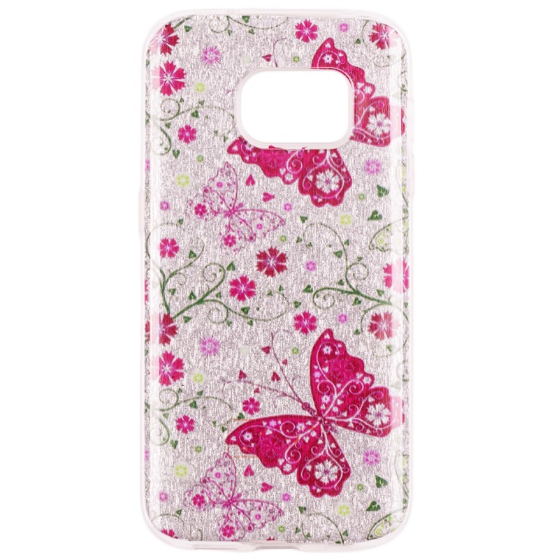 Husa Samsung Galaxy S6 Edge G925 iPefet - Pink Butterfly
