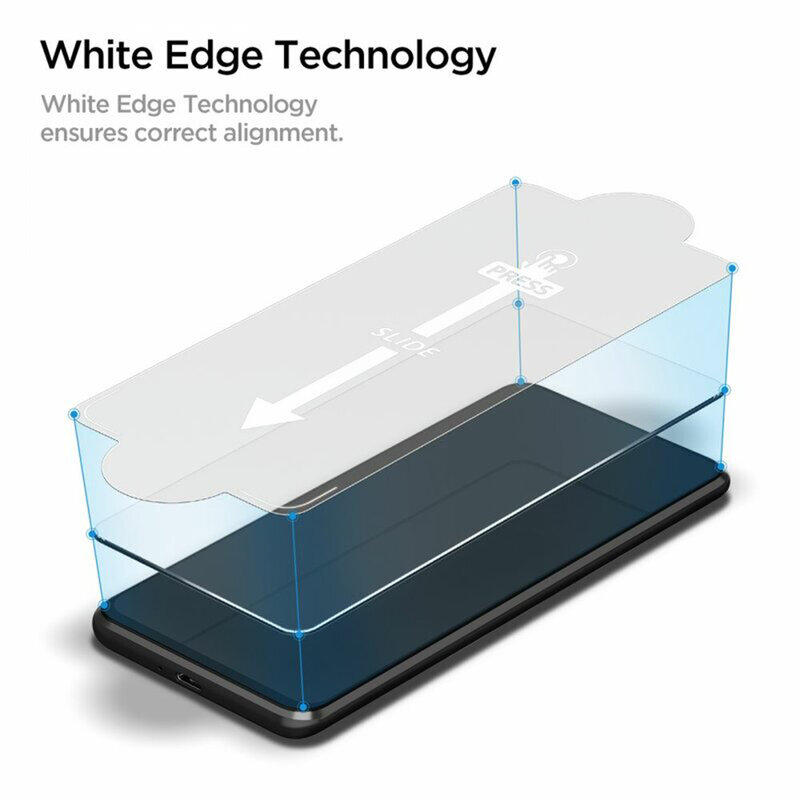 [Pachet 2x] Folie sticla Samsung Galaxy A23 Spigen Glas.tR Slim, clear