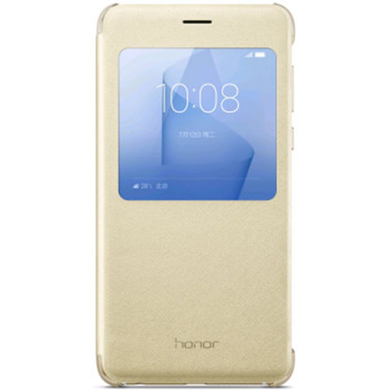 Husa Originala Huawei Honor 8 S-View Cover Gold