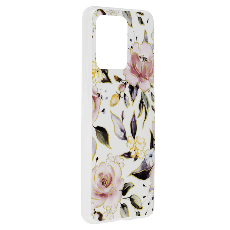 Husa Oppo A94 4G Techsuit Marble, Chloe White