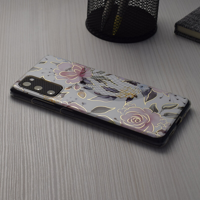 Husa Samsung Galaxy S22 5G Techsuit Marble, Chloe White