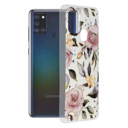 Husa Samsung Galaxy A21s Techsuit Marble, Chloe White