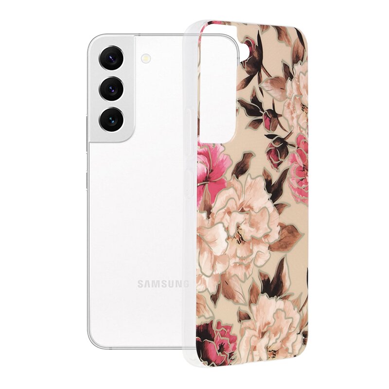 Husa Samsung Galaxy S22 5G Techsuit Marble, Mary Berry Nude