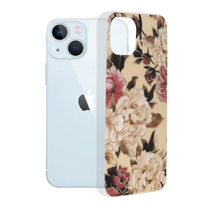 Husa iPhone 13 Techsuit Marble, Mary Berry Nude