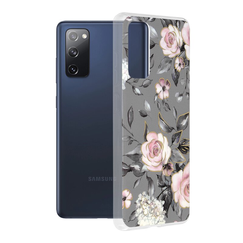 Husa Samsung Galaxy S20 FE Techsuit Marble, Bloom of Ruth Gray
