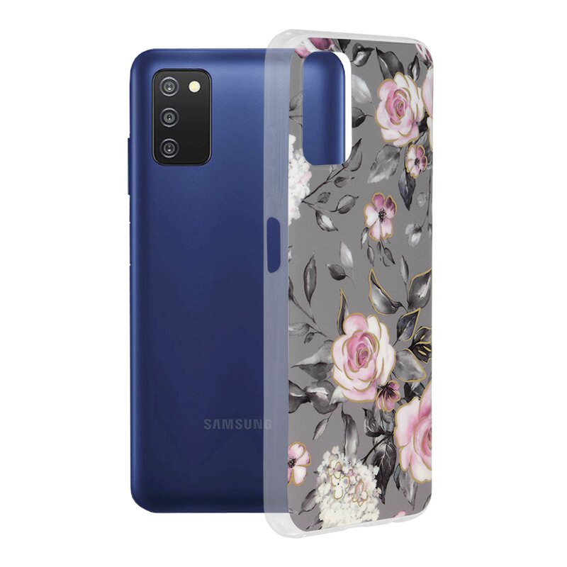 Husa Samsung Galaxy A03s Techsuit Marble, Bloom of Ruth Gray