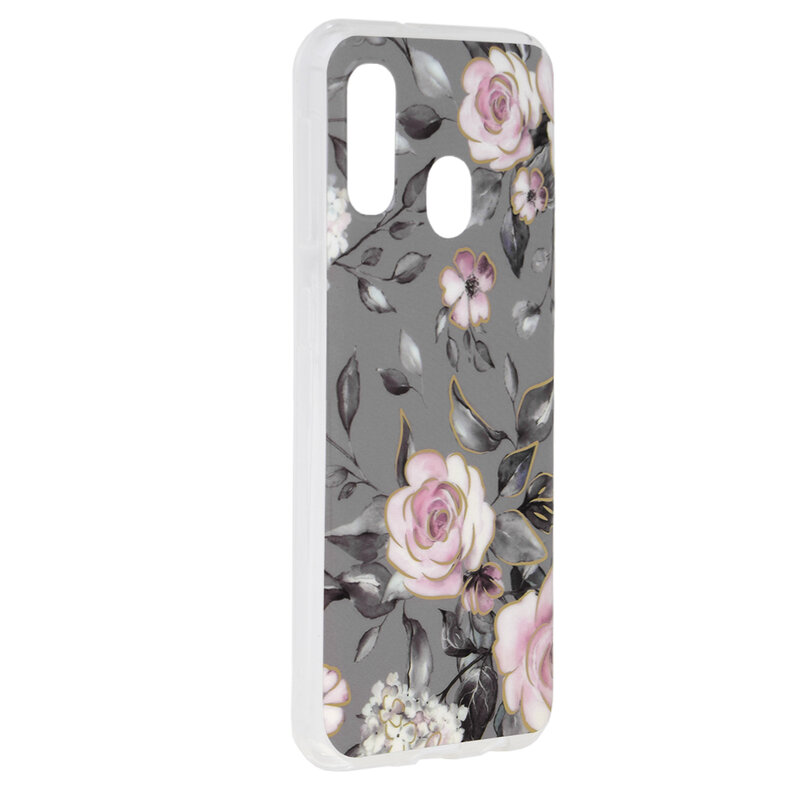 Husa Samsung Galaxy A20e Techsuit Marble, Bloom of Ruth Gray