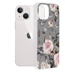 Husa iPhone 13 mini Techsuit Marble, Bloom of Ruth Gray